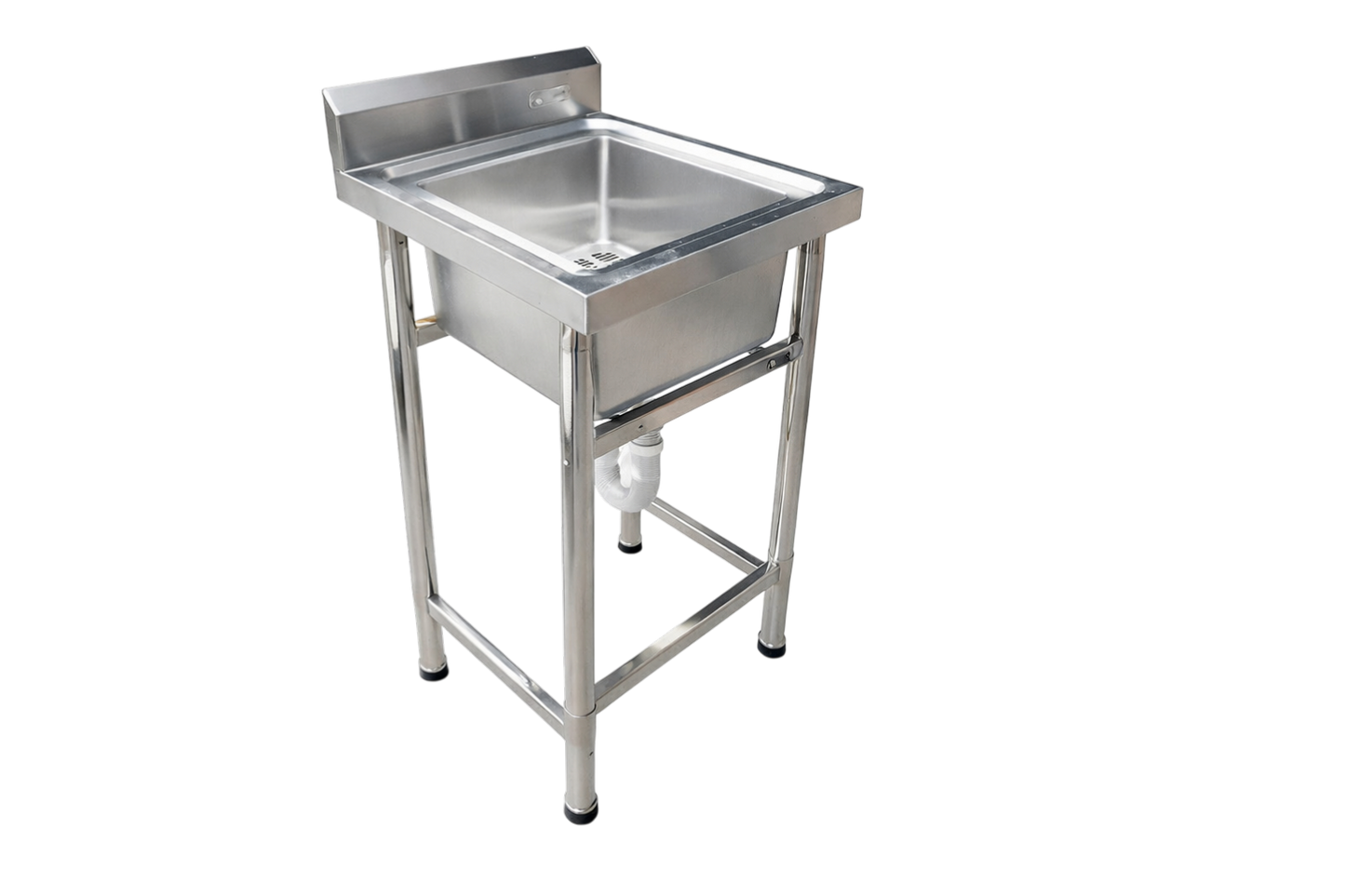 Lavafondos acero inoxidable 1 depósito 60X60X90 con perfil