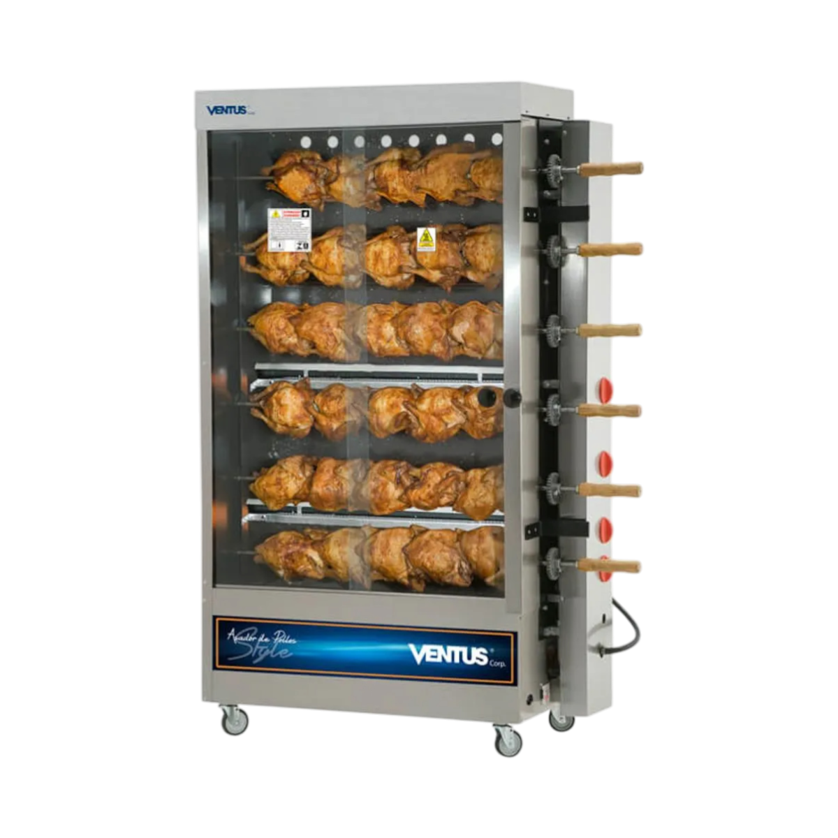 Asador De Pollo 6 Esp. Quem.Tubular Mod/Pr-634N Pr-634N - Ventus