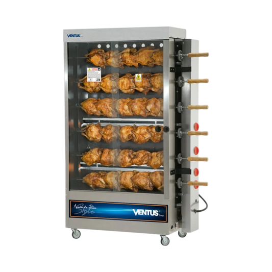 Asador De Pollo 6 Esp. Quem.Tubular Mod/Pr-634N Pr-634N - Ventus